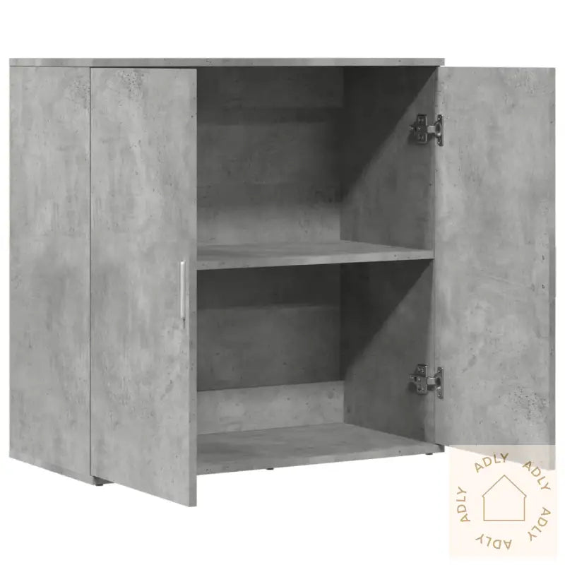 Skjenk Betonggrå 79X38X80 Cm Konstruert Tre