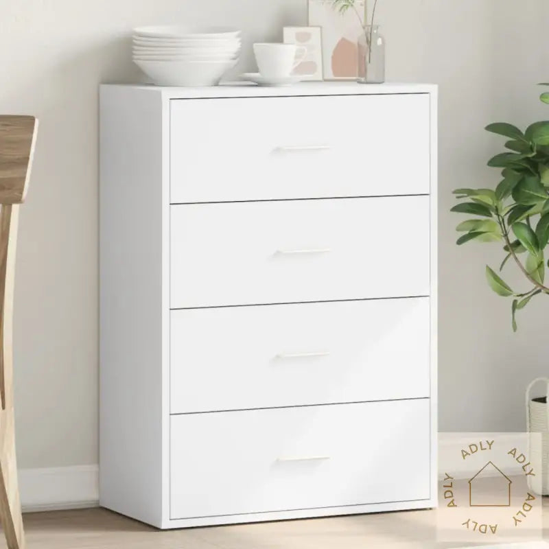 Skjenk Hvit 60X31X84 Cm Konstruert Tre