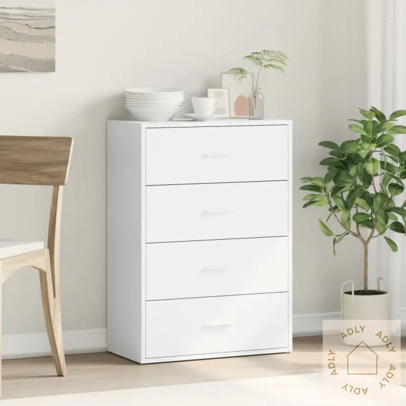 Skjenk Hvit 60X31X84 Cm Konstruert Tre