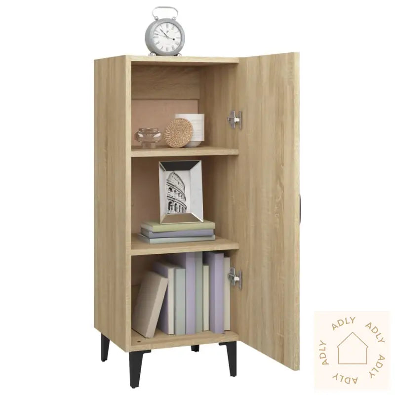 Skjenk Sonoma Eik 34,5X34X90 Cm Konstruert Tre
