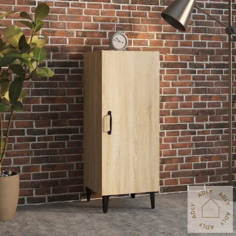 Skjenk Sonoma Eik 34,5X34X90 Cm Konstruert Tre