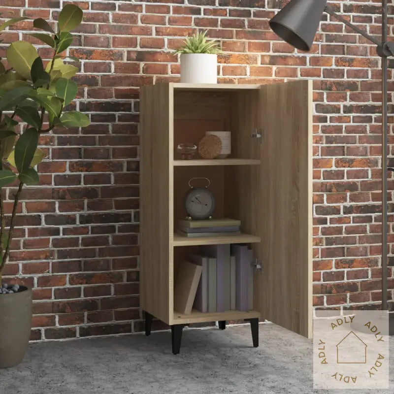 Skjenk Sonoma Eik 34,5X34X90 Cm Konstruert Tre