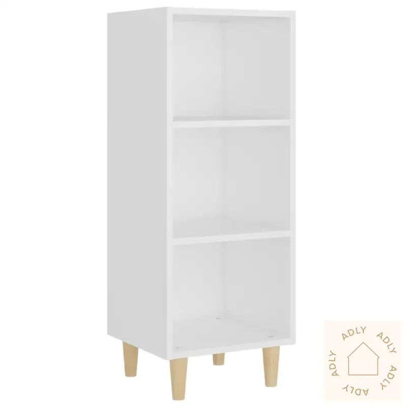 Skjenk Hvit 34,5X32,5X90 Cm Konstruert Tre