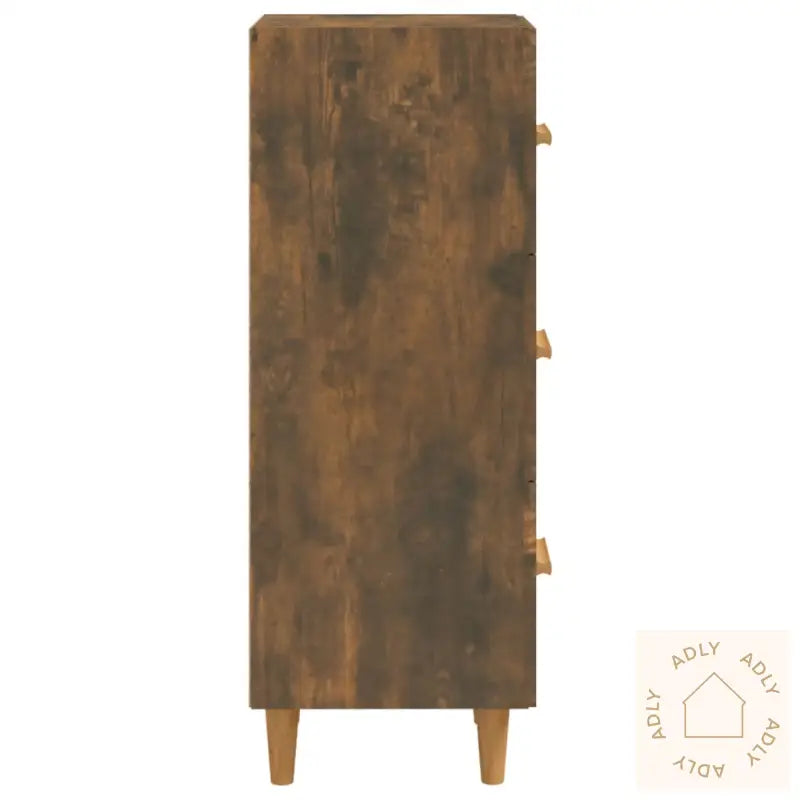 Skjenk Røkt Eik 34,5X34X90 Cm Konstruert Tre