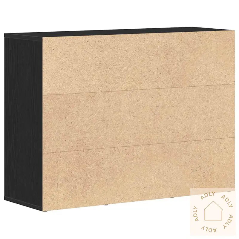 Skjenk Svart Eik 88X30X64 Cm Konstruert Tre