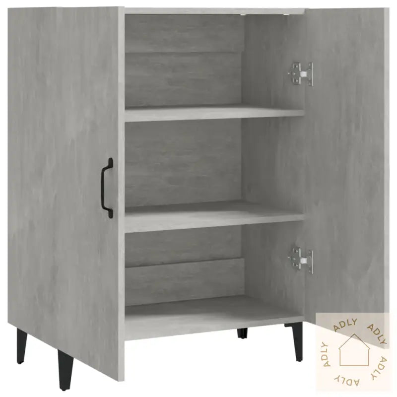 Skjenk Betonggrå 70X34X90 Cm Konstruert Tre
