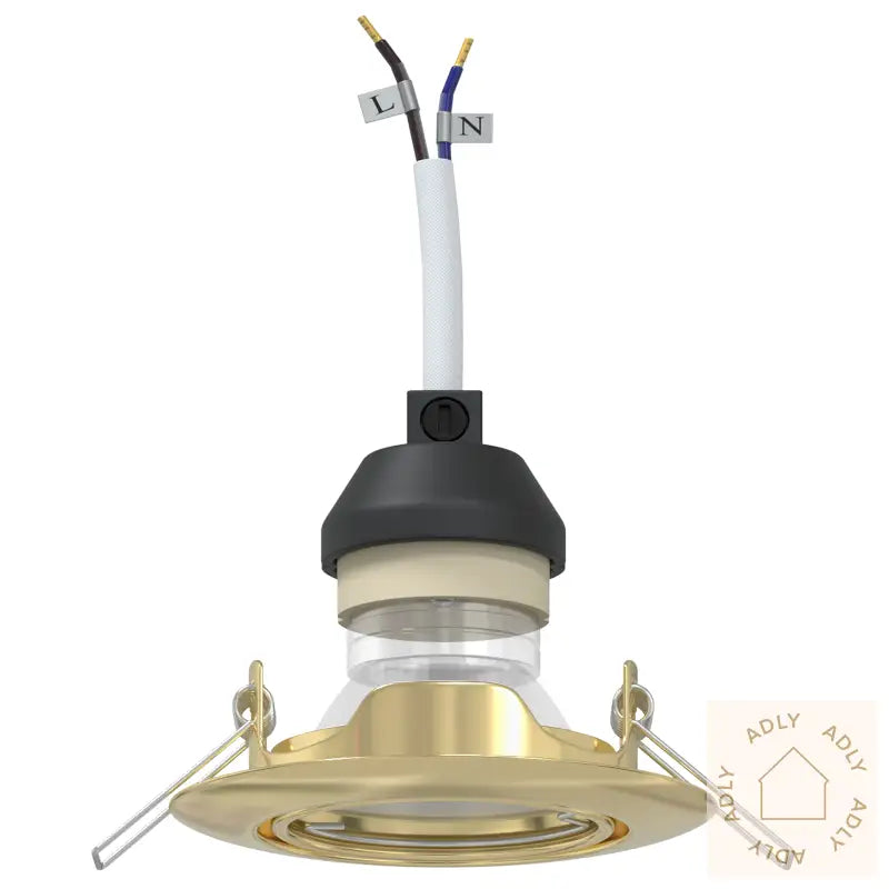 Innfelt Spotlights 12 Stk Runde Gu10 Gull Ø90 Mm Stål