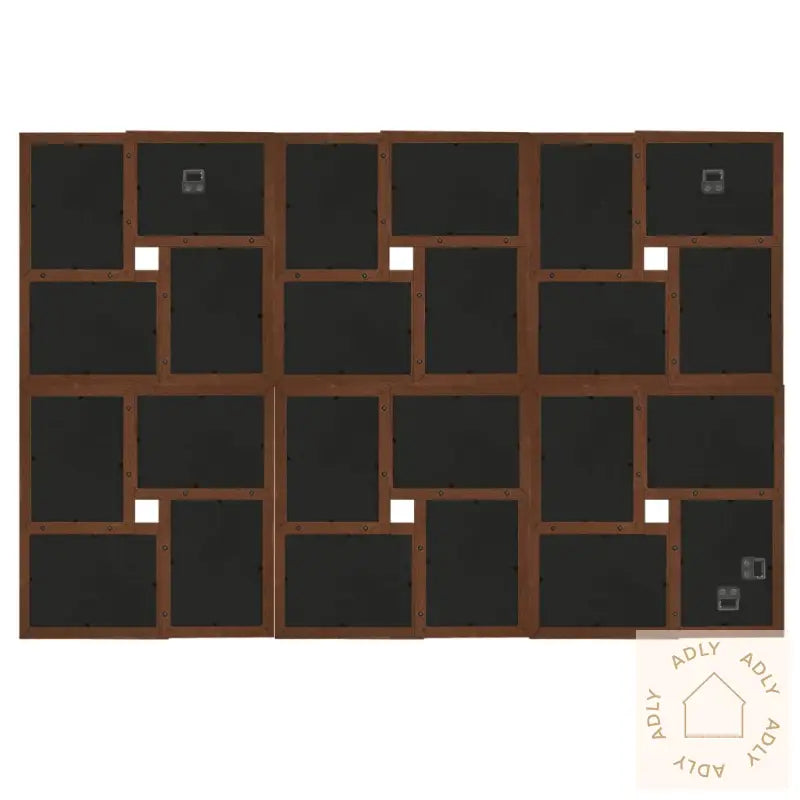 Fotorammekollasj For 24X(13X18 Cm) Bilde Mørkebrun Mdf