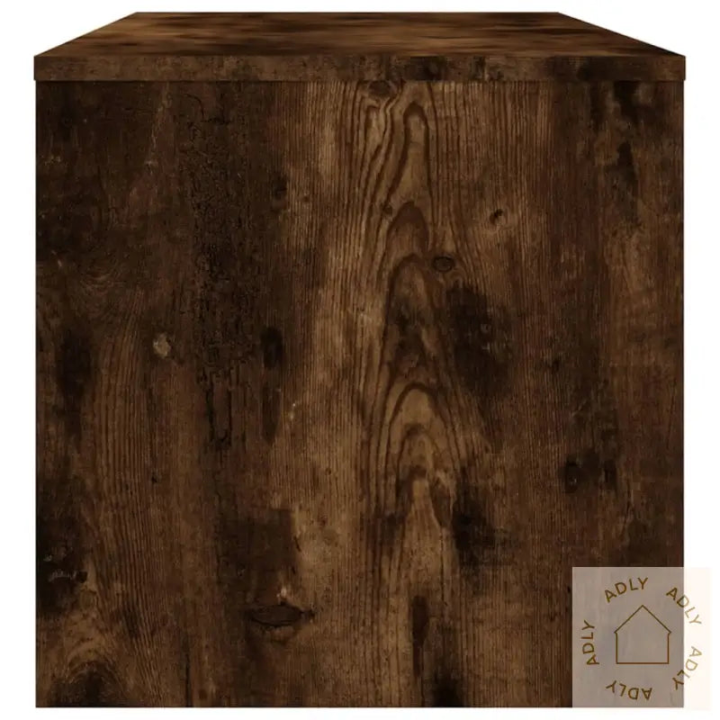 Tv-Benk Røkt Eik 100X40X40 Cm Konstruert Tre