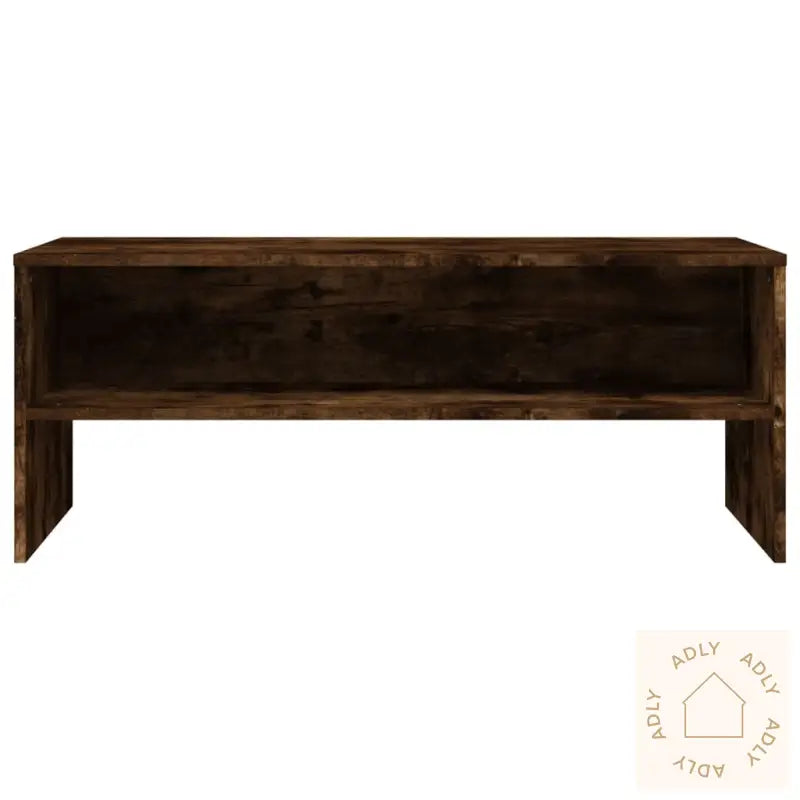 Tv-Benk Røkt Eik 100X40X40 Cm Konstruert Tre