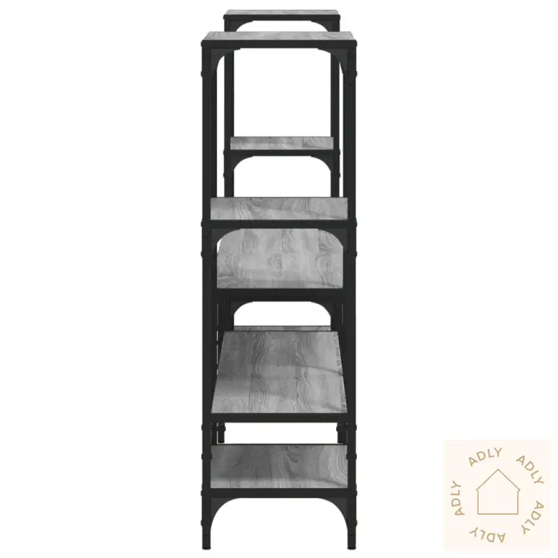 Tv-Benk Grå Sonoma 206,5X28,5X95 Cm Konstruert Tre