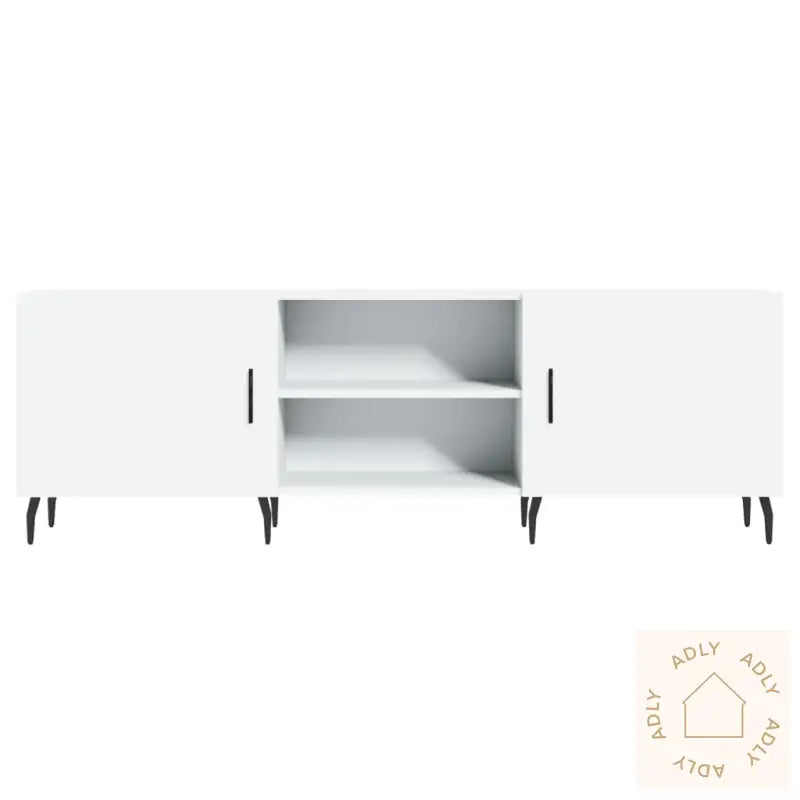 Tv-Benk Hvit 150X30X50 Cm Konstruert Tre