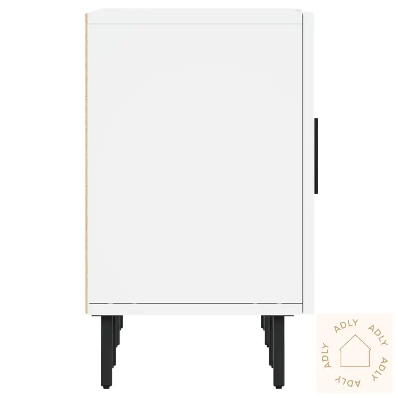 Tv-Benk Hvit 150X30X50 Cm Konstruert Tre