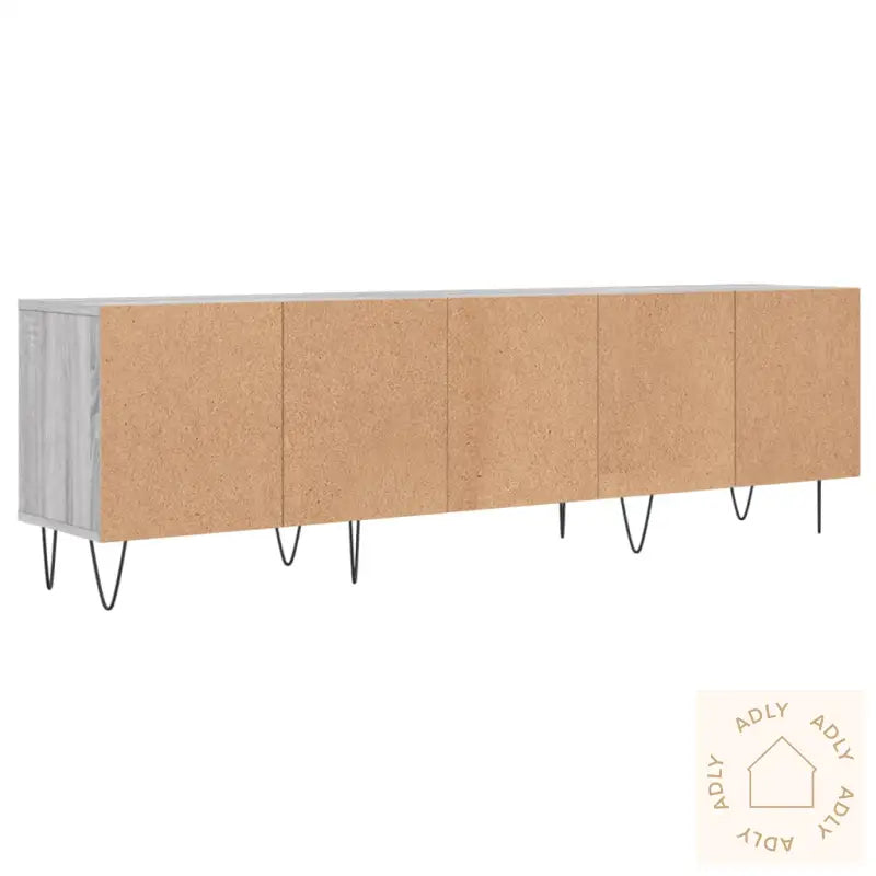 Tv-Benk Grå Sonoma 150X30X44,5 Cm Konstruert Tre