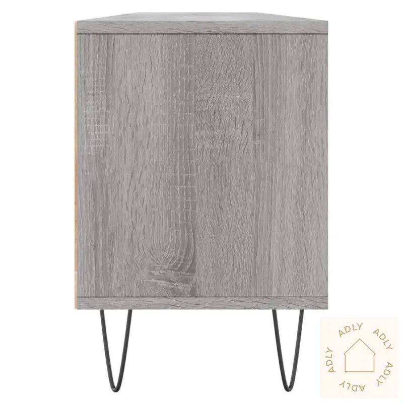 Tv-Benk Grå Sonoma 150X30X44,5 Cm Konstruert Tre