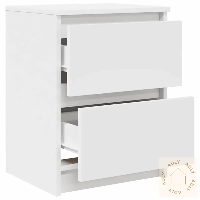 Tv-Benk Hvit 40X35X54 Cm Konstruert Tre
