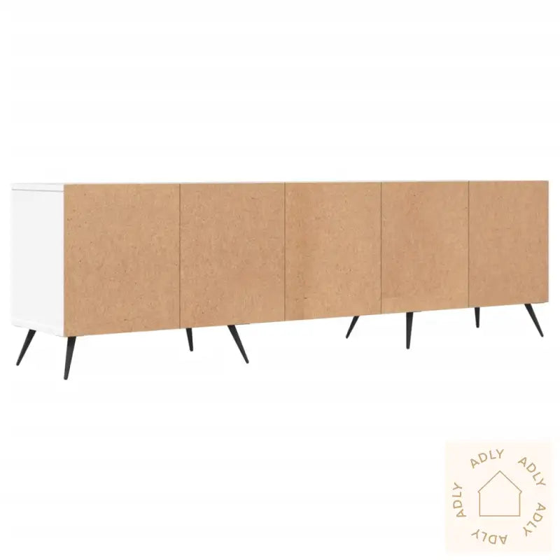 Tv-Benk Hvit 150X30X44,5 Cm Konstruert Tre