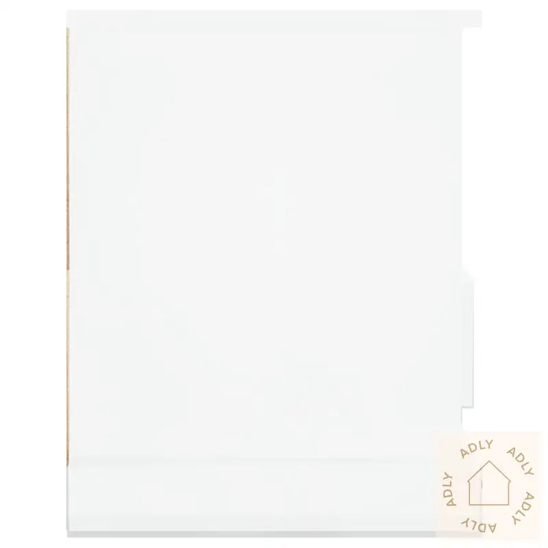 Tv-Benk Høyglans Hvit 93X35,5X45 Cm Konstruert Tre