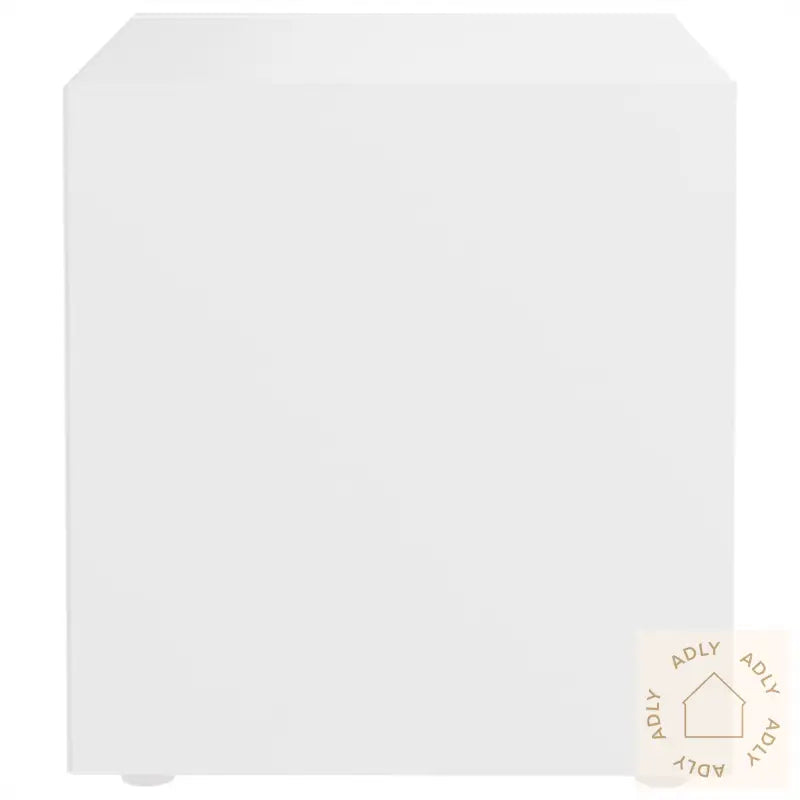 Tv-Benk Hvit 37X35X37 Cm Konstruert Tre