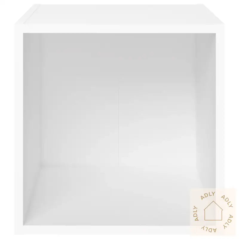 Tv-Benk Hvit 37X35X37 Cm Konstruert Tre