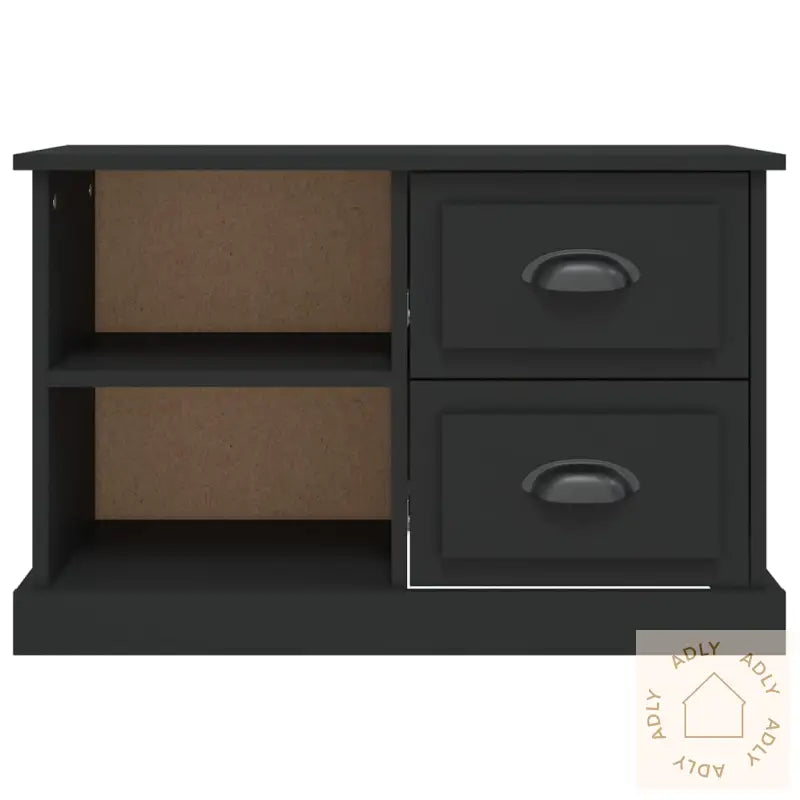 Tv-Benk Svart 73X35,5X47,5 Cm Konstruert Tre