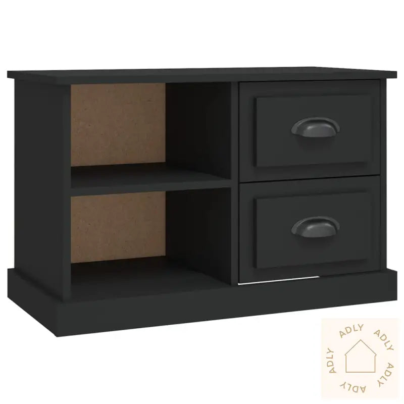 Tv-Benk Svart 73X35,5X47,5 Cm Konstruert Tre