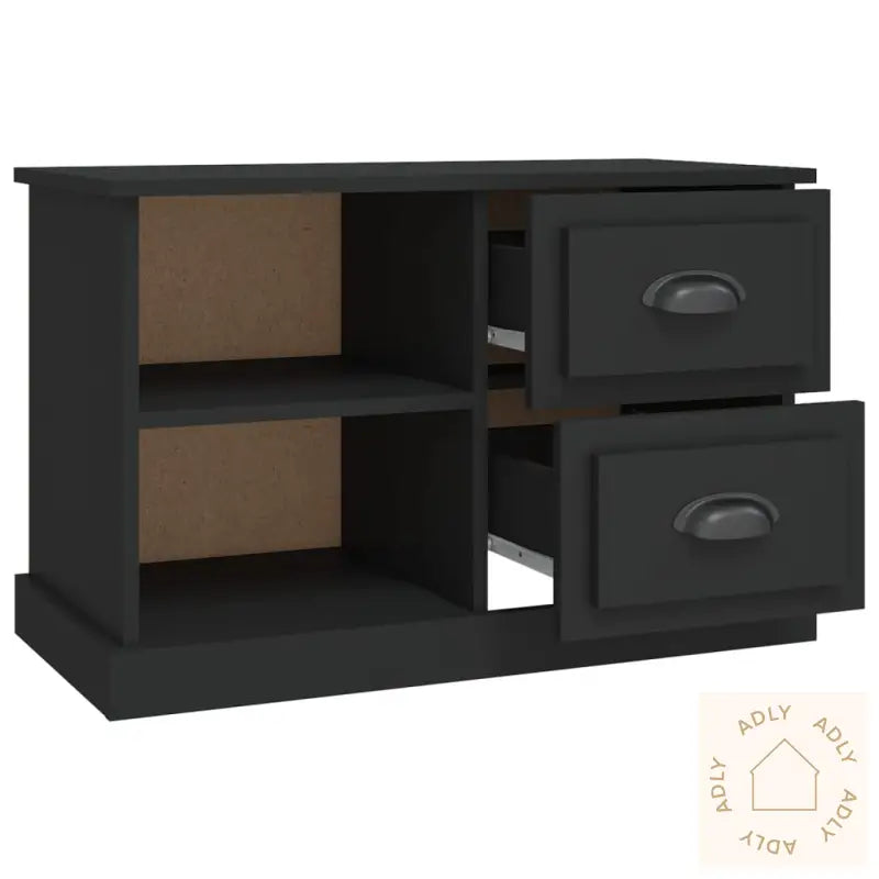 Tv-Benk Svart 73X35,5X47,5 Cm Konstruert Tre
