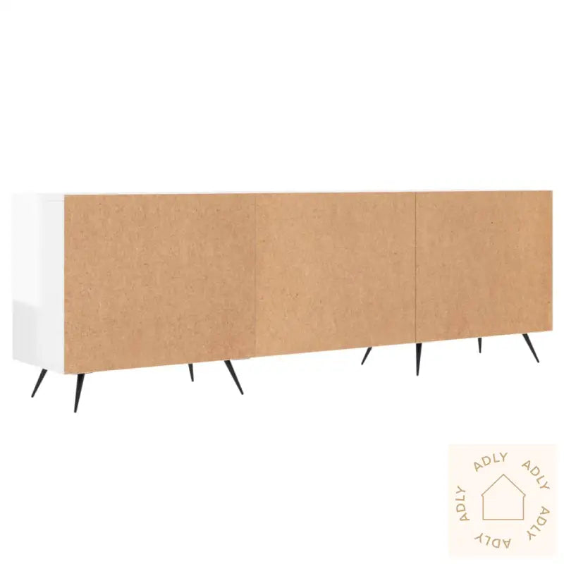 Tv-Benk Høyglans Hvit 150X30X50 Cm Konstruert Tre