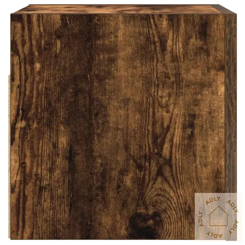 Vegghengt Tv-Benk Røkt Eik 30,5X30X30 Cm