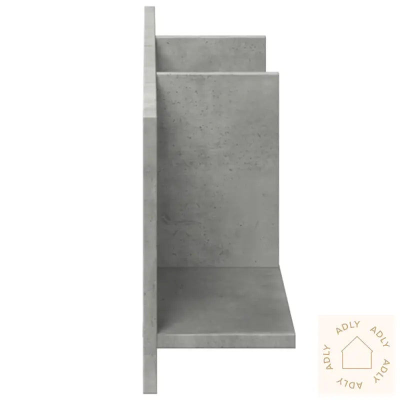 Veggskap 100X16,5X30 Cm Betonggrå Konstruert Tre
