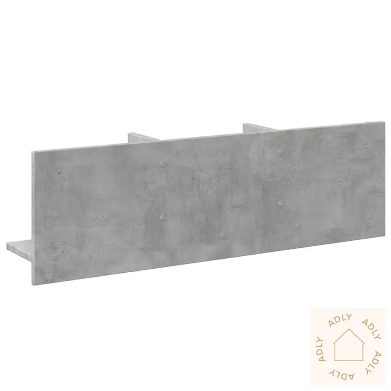 Veggskap 100X16,5X30 Cm Betonggrå Konstruert Tre