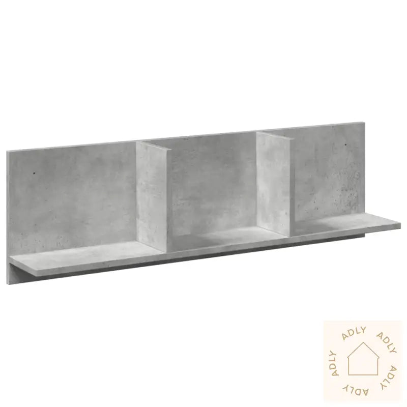 Veggskap 100X16,5X30 Cm Betonggrå Konstruert Tre