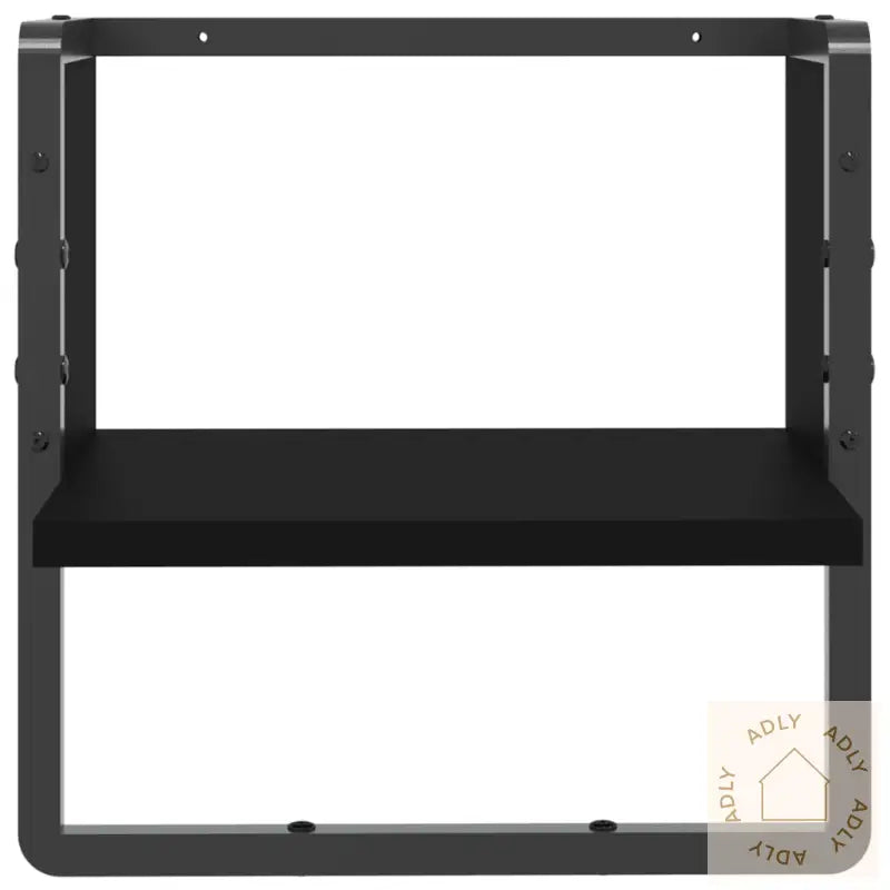 Vegghylle Med Stang Svart 30X25X30 Cm