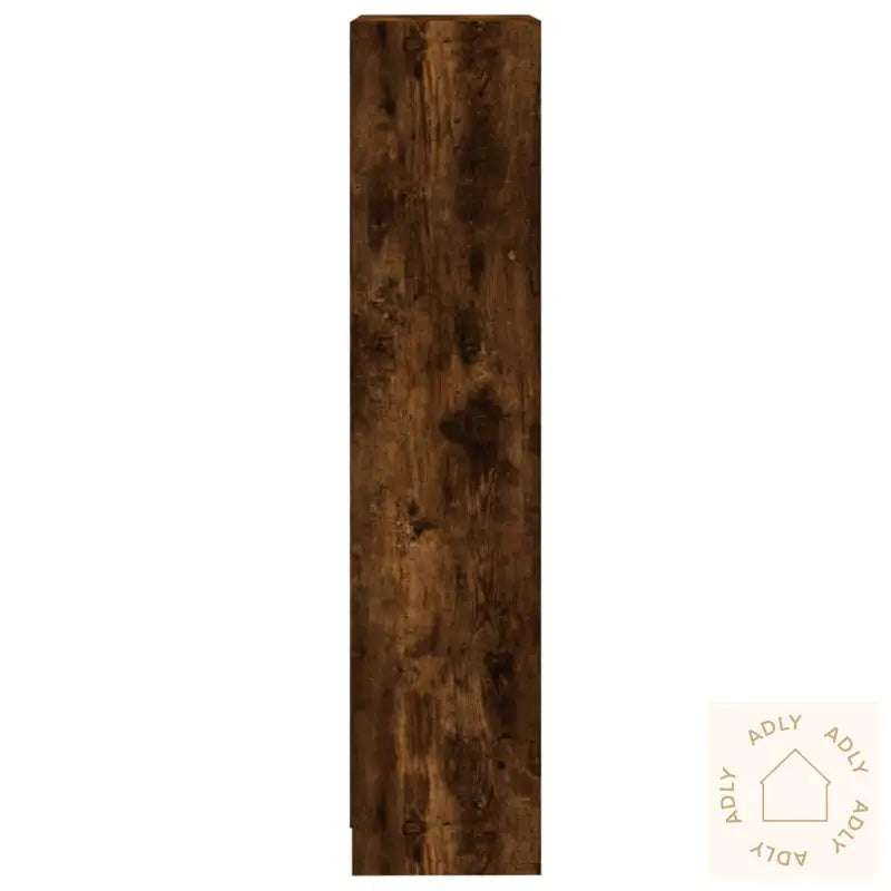 Bokhylle 3 Etasjer Røkt Eik 40X24X109 Cm Konstruert Tre