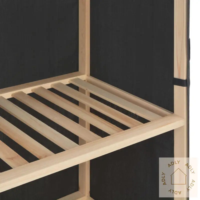 Garderobeskap Grå 200X40X170 Cm Stoff