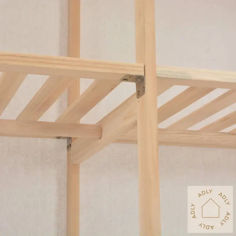 Garderobeskap Hvit 200X40X170 Cm Stoff