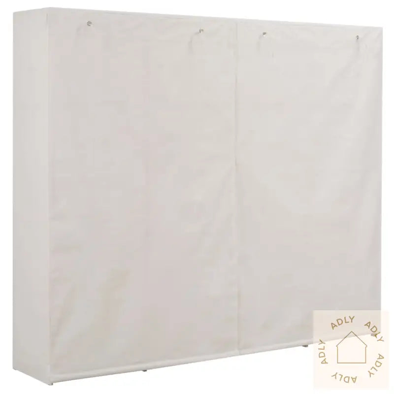 Garderobeskap Hvit 200X40X170 Cm Stoff