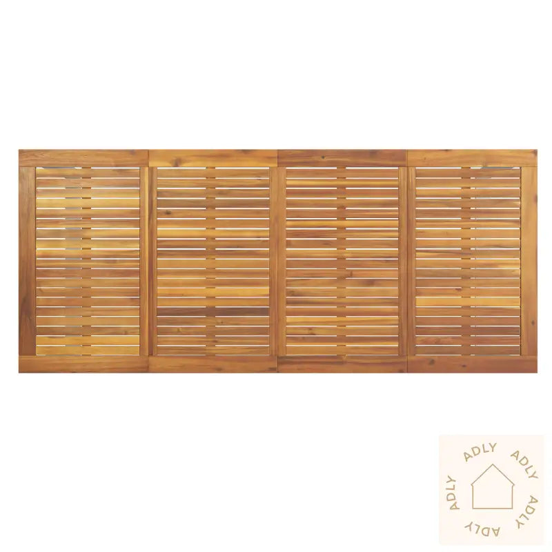 9 Delt Hagemøbelsett I Solid Akasietre Og Metall