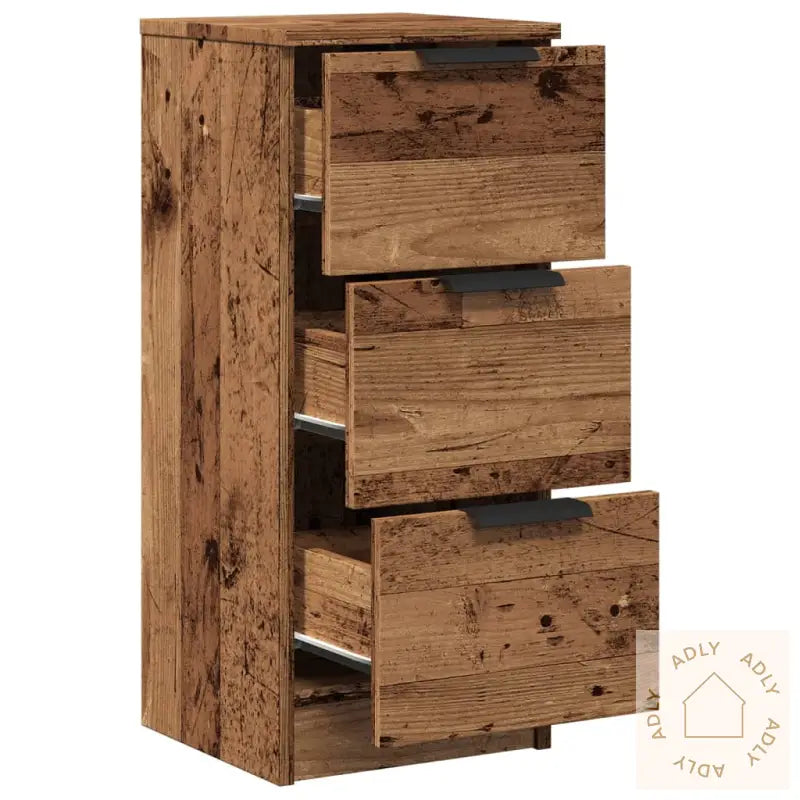 Skjenk Gammelt Tre 30X30X70 Cm Konstruert Tre