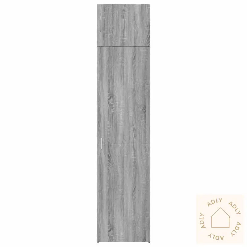 Smalt Oppbevaringsskap Grå Sonoma 50X42,5X225 Cm Konstruert Tre