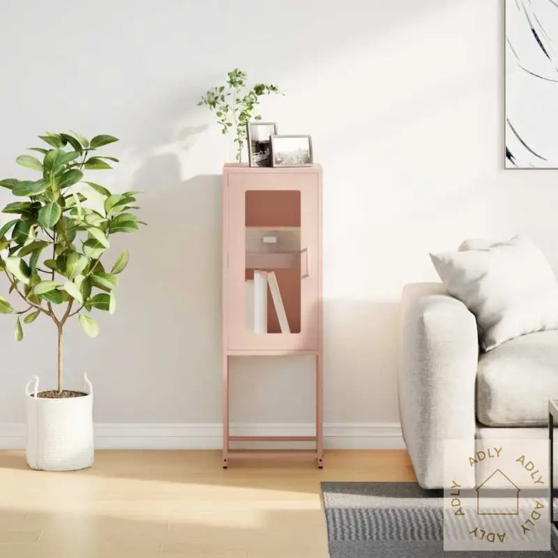 Skjenk Rosa 36X39X107 Cm Kaldvalset Stål