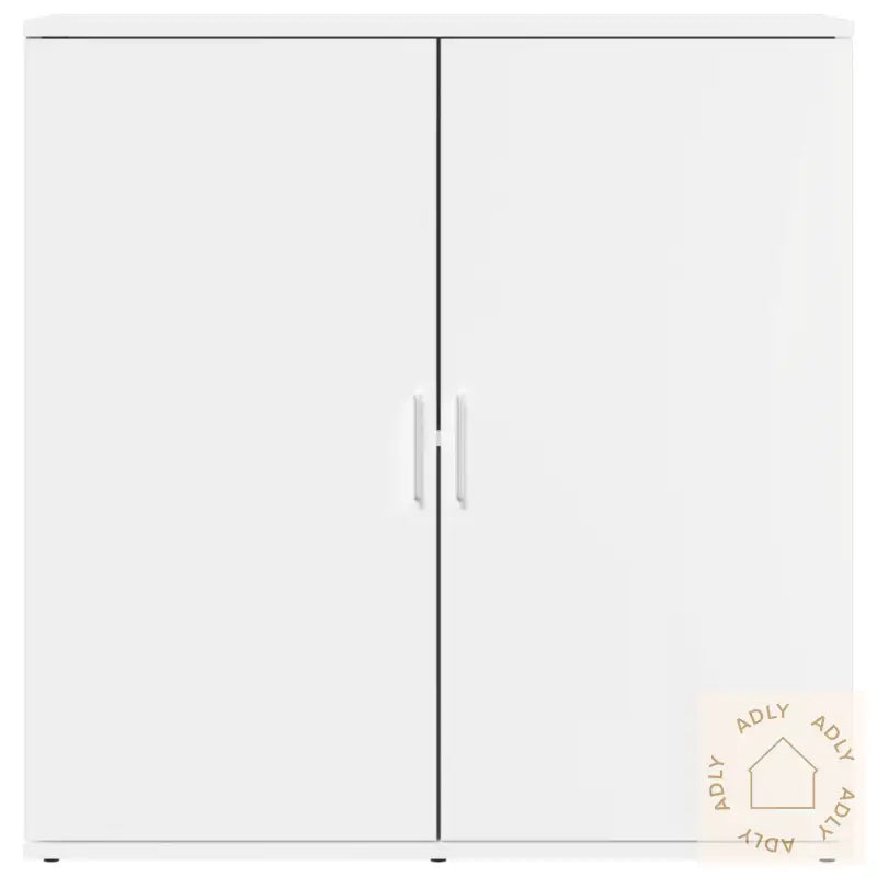 Skjenker 2 Stk Hvit 79X38X80 Cm Konstruert Tre