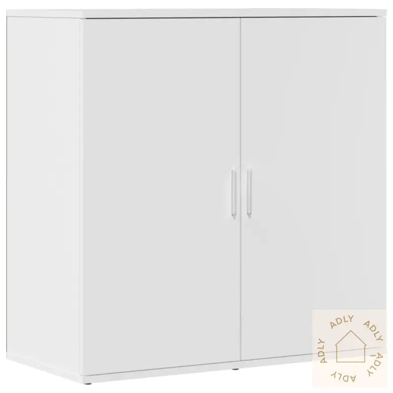 Skjenker 2 Stk Hvit 79X38X80 Cm Konstruert Tre