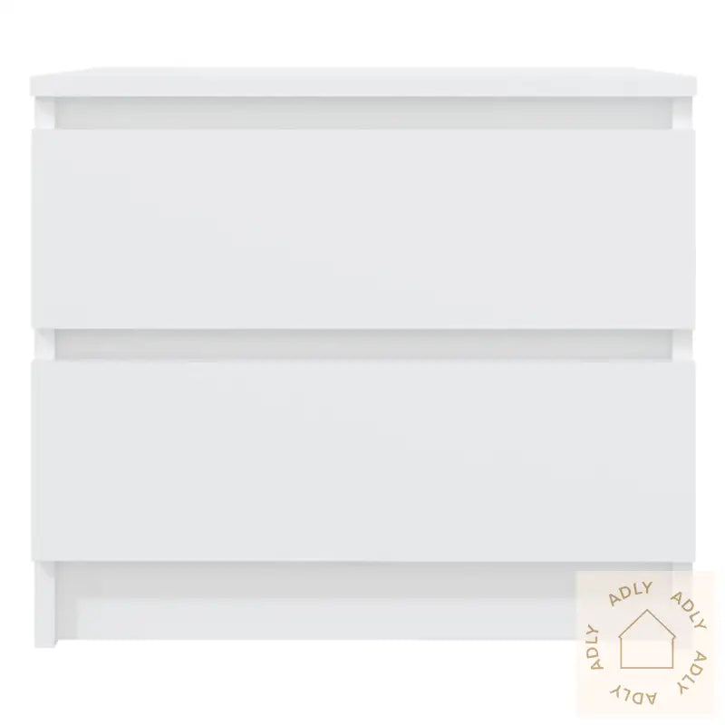 Nattbord 2 Stk Hvit 50X39X43,5 Cm Konstruert Tre