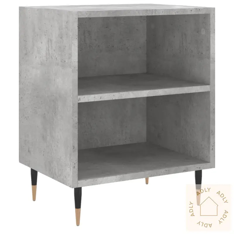 Nattbord 2 Stk Betonggrå 40X30X50 Cm Konstruert Tre