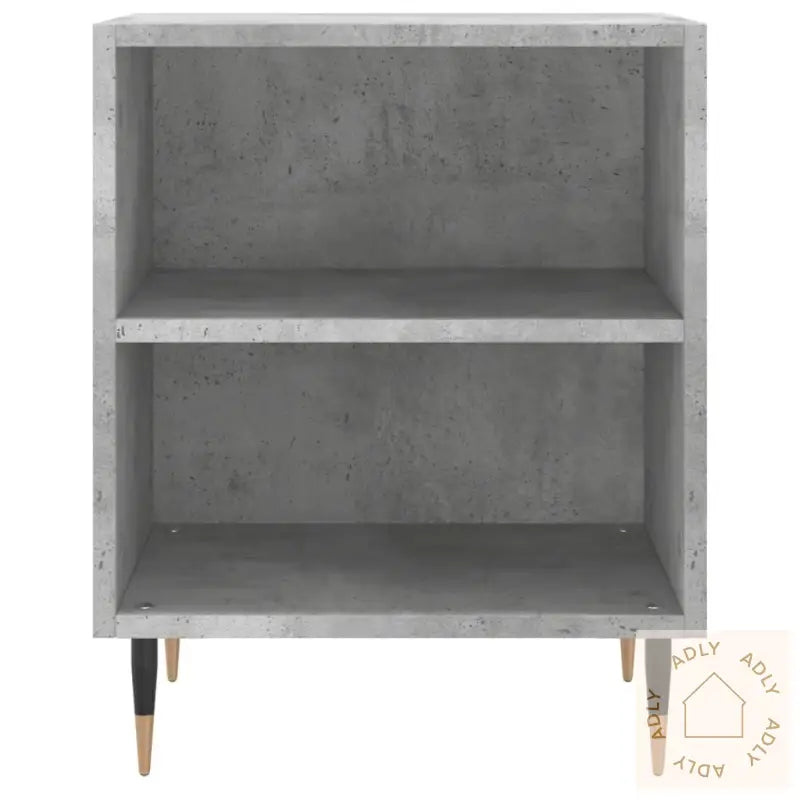 Nattbord 2 Stk Betonggrå 40X30X50 Cm Konstruert Tre
