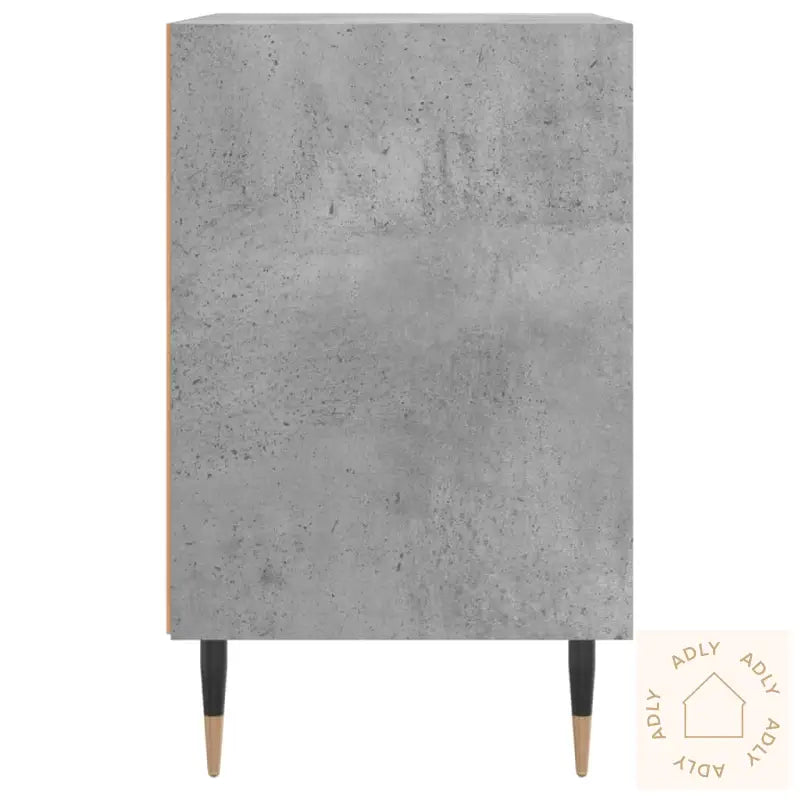 Nattbord 2 Stk Betonggrå 40X30X50 Cm Konstruert Tre