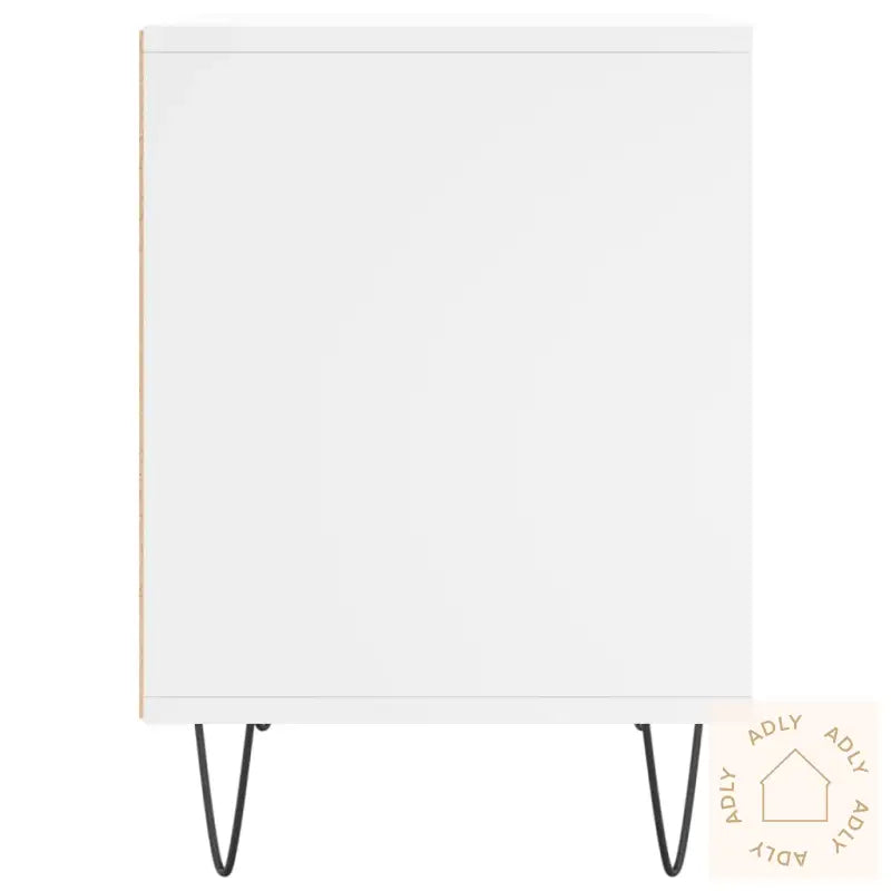 Nattbord 2 Stk Hvit 40X35X50 Cm Konstruert Tre