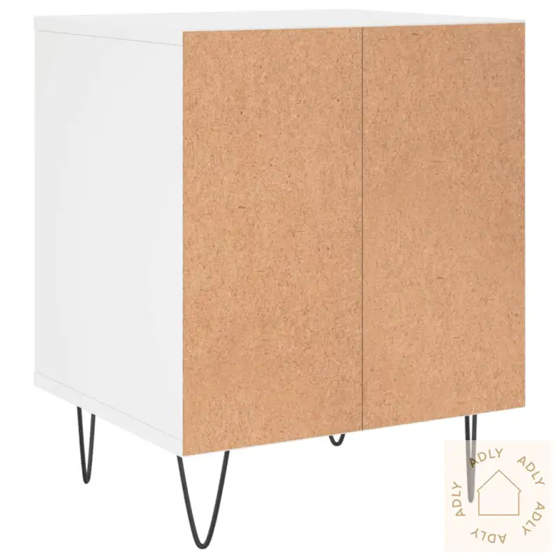 Nattbord 2 Stk Hvit 40X35X50 Cm Konstruert Tre