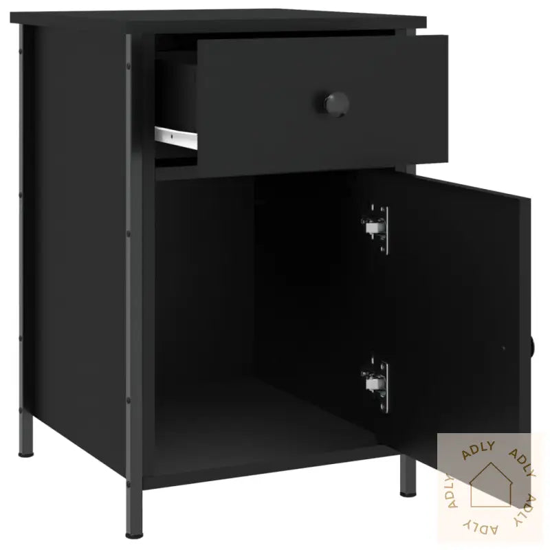 Nattbord 2 Stk Svart 40X42X60 Cm Konstruert Tre